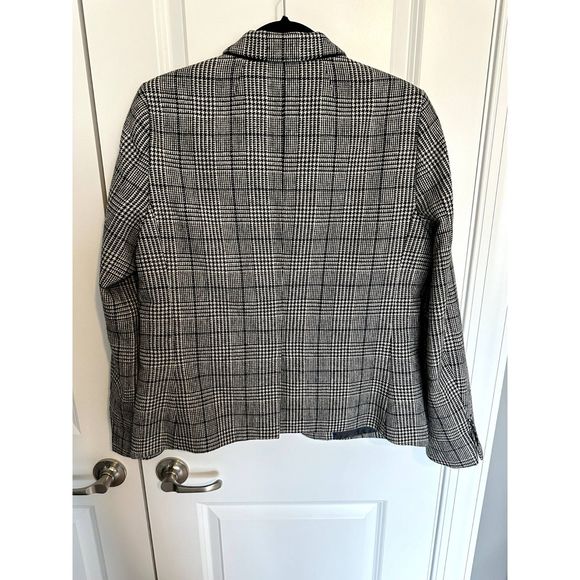 Untuckit Camilla Wool blend Houndstooth Blazer Sz 10 - Picture 4 of 6